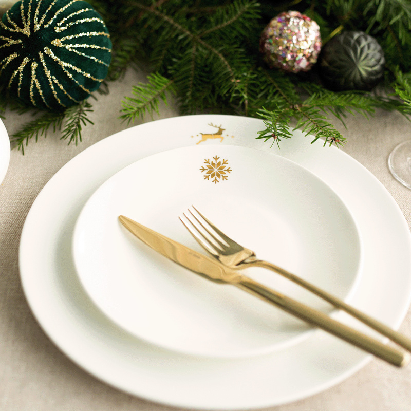 Assiette à dessert 20,5 cm - Premium Platinum Line Merry Christmas