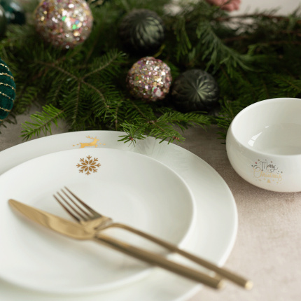 Assiette à dessert 20,5 cm - Premium Platinum Line Merry Christmas