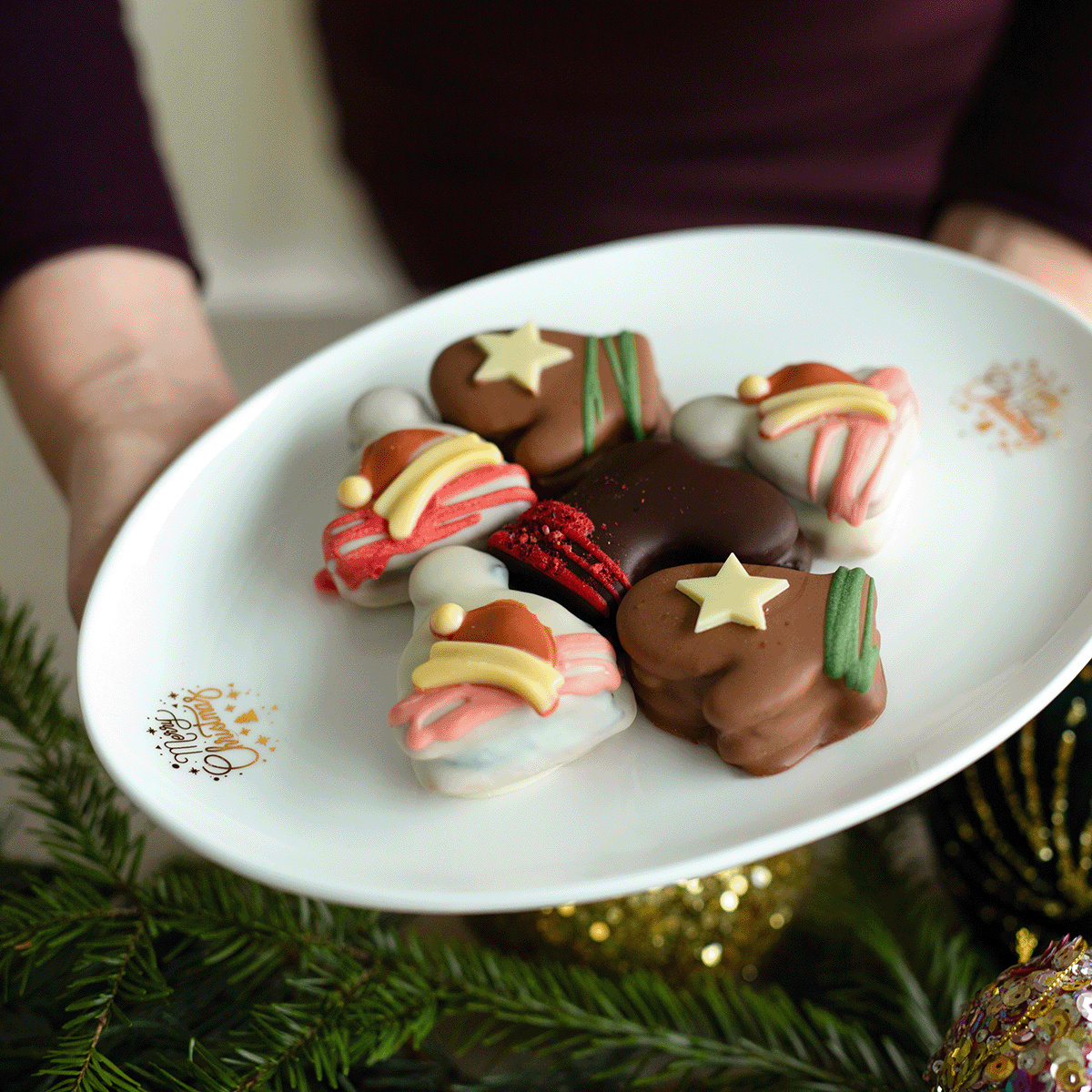 Plat de service ovale 26 cm - Premium Platinum Line Merry Christmas