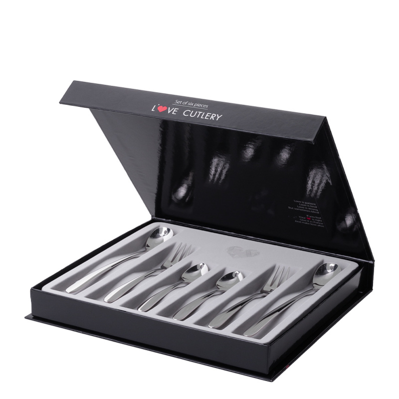 Coffret cadeau avec cœur 6 pièces - Love Cutlery