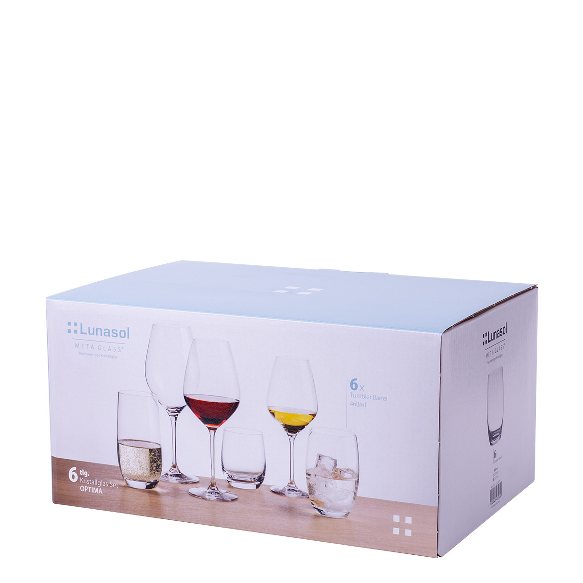 Verres Tumbler 460 ml 6 pcs - Optima Glas Lunasol
