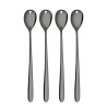 Set de 4 cuillères à latte grises avec cœur – Love Cutlery