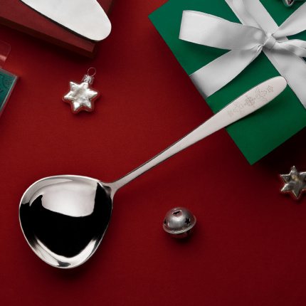 Louche à soupe avec gravure de Noël - Turin