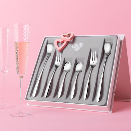 Ménagère 6 pièces avec cœur - S-Line