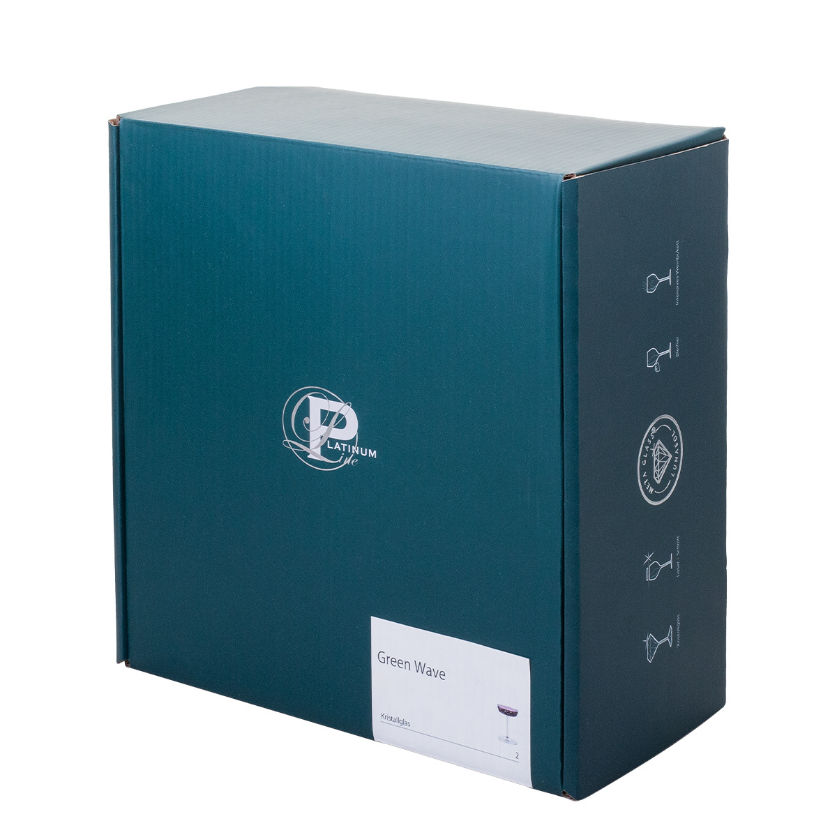 Flûtes à champagne 220 ml lot de 2 – Green Wave Platinum Line Lunasol II