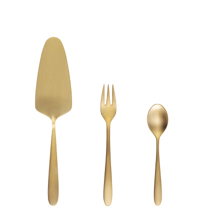Set à gâteaux 13 pièces - Alpha PVD or