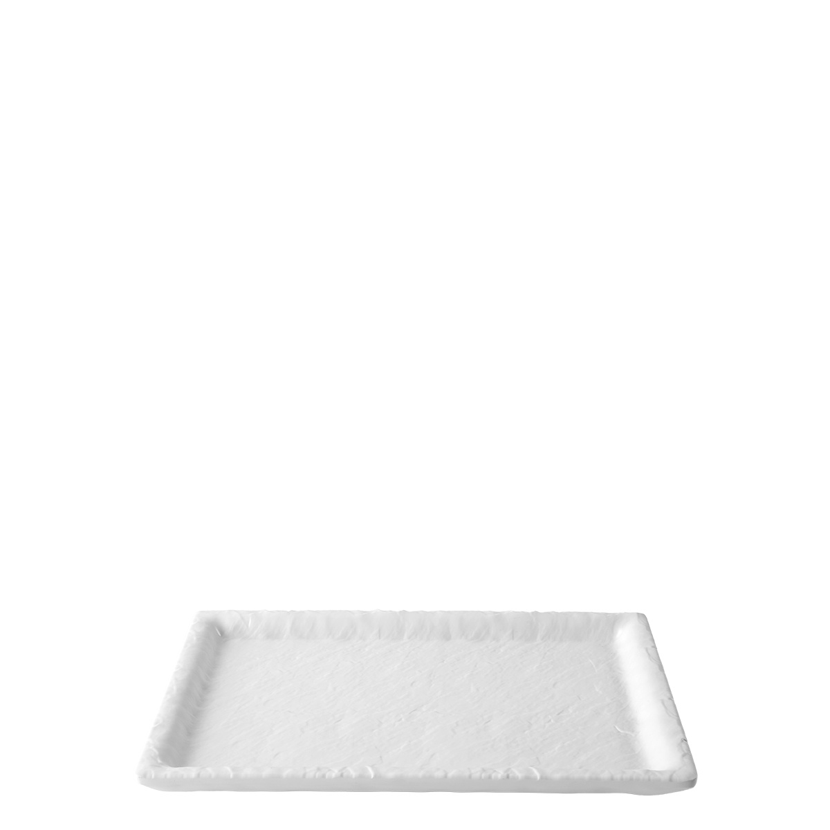Plateau blanc grand 24,4×17,5 cm | Elements Flow
