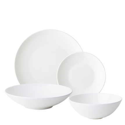 Service en porcelaine 16 pièces | Premium Platinum Line