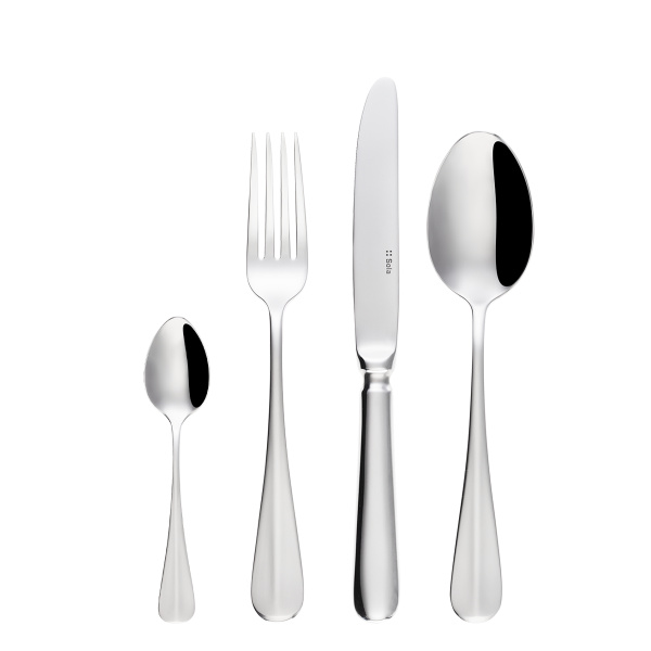 Set de couverts 24 pcs Dessert manche plein – Baguette Gastro