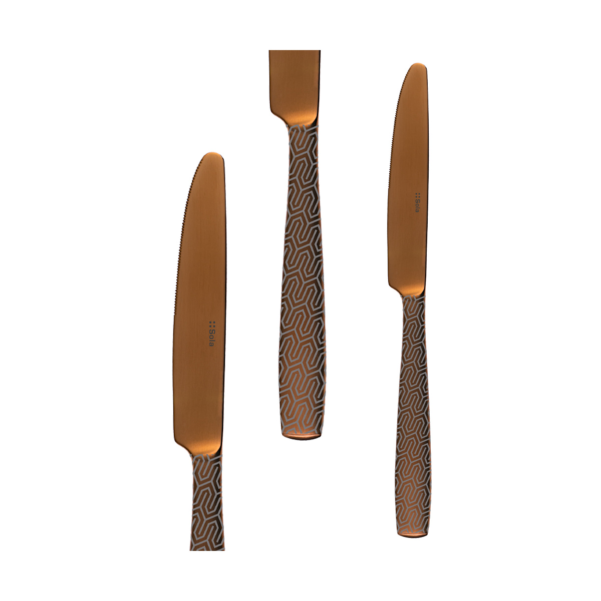 Set de couverts 24 pcs – Gaya PVD cuivre mat