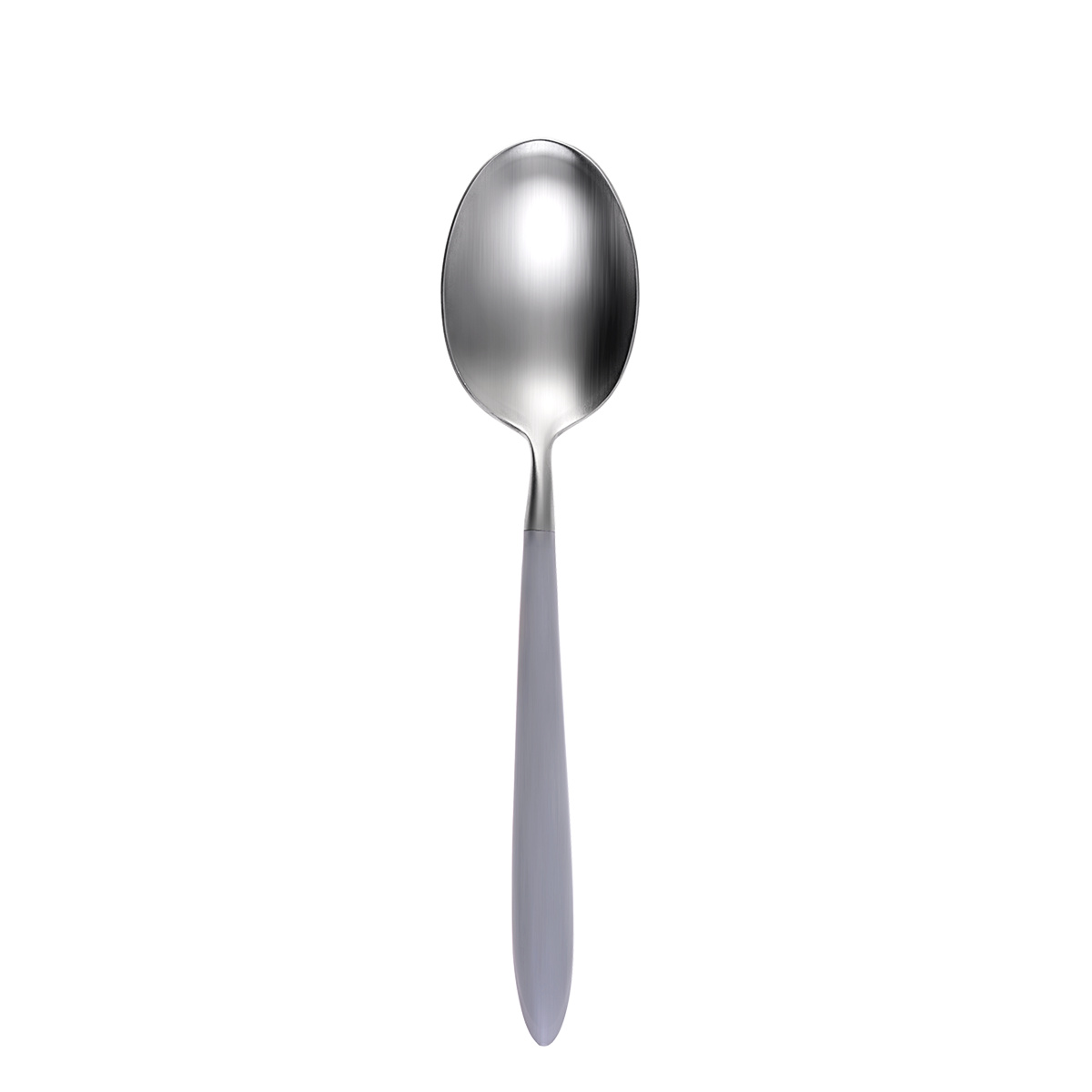 Cuillère à dessert – GAYA Exeter manche gris clair mat