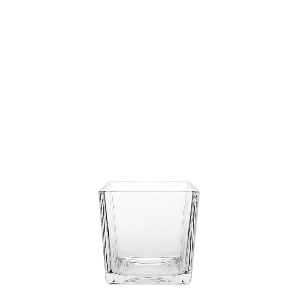 Vase Quadro 8 x 8 x 8 cm — Basic Glas