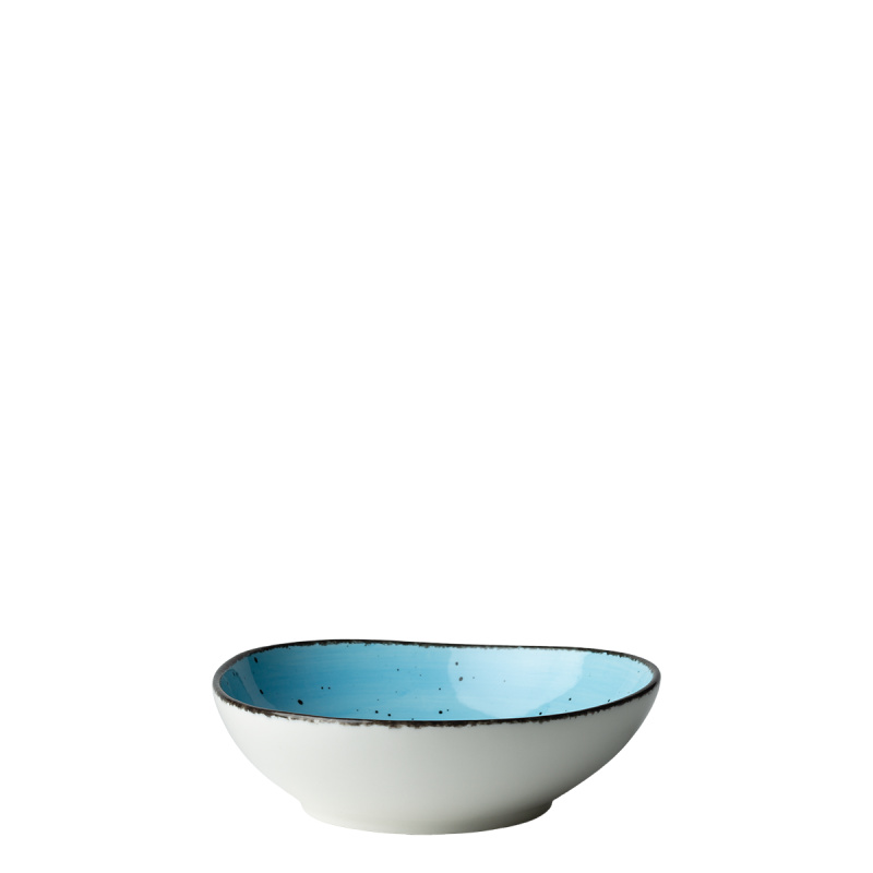 Bowl Organic 17 cm bleu clair – Gaya Atelier speckled