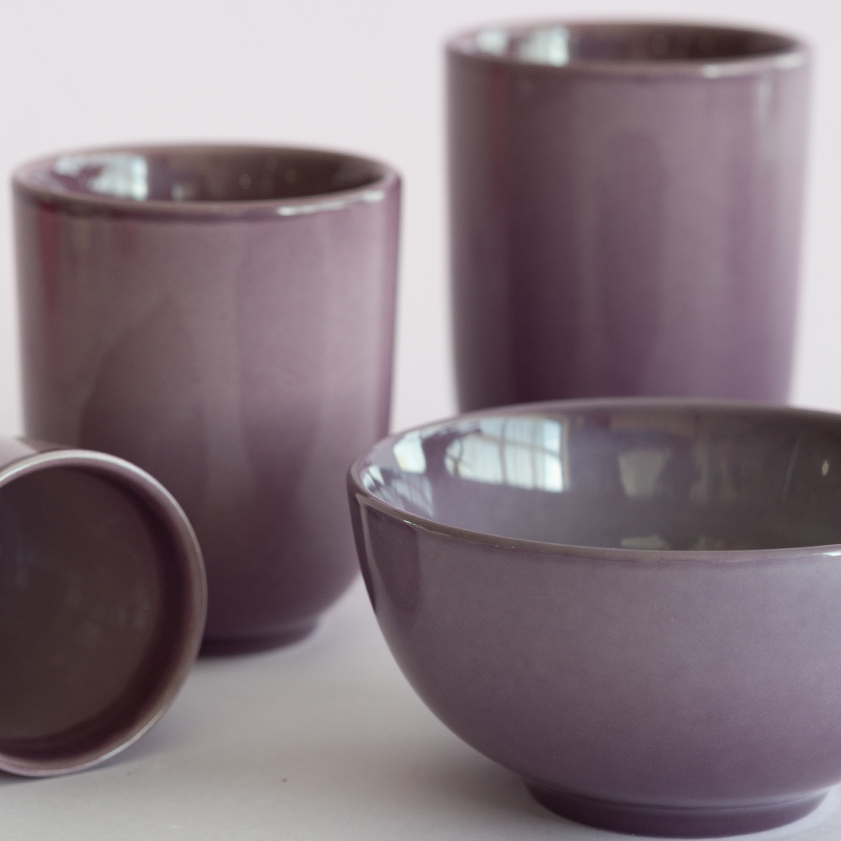 Tasse sans anse 220 ml | Gaya Solatelier Aubergine