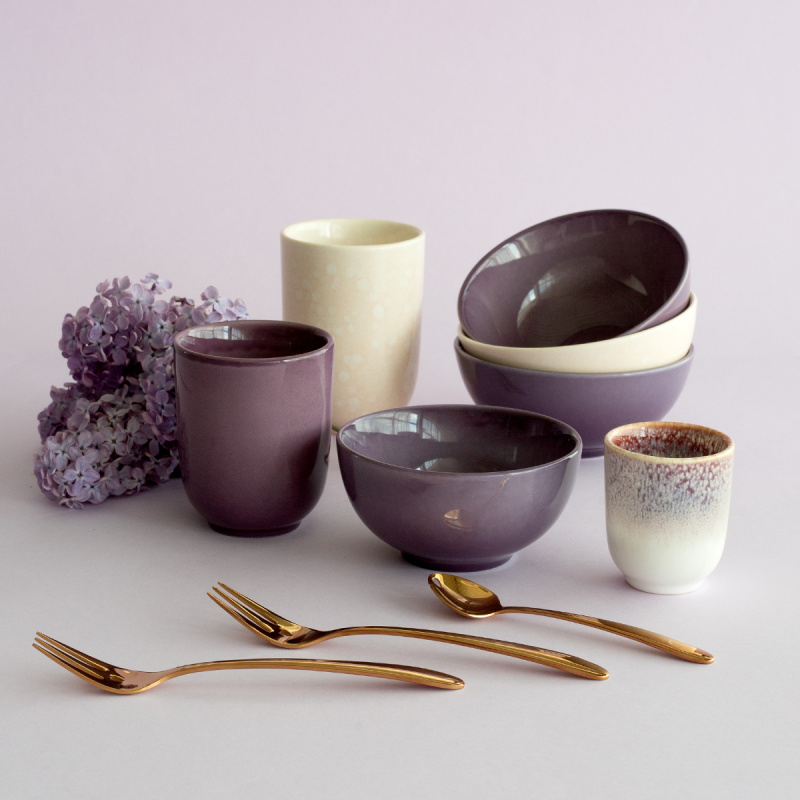 Bol ø 12,5 cm | Gaya Solatelier Aubergine