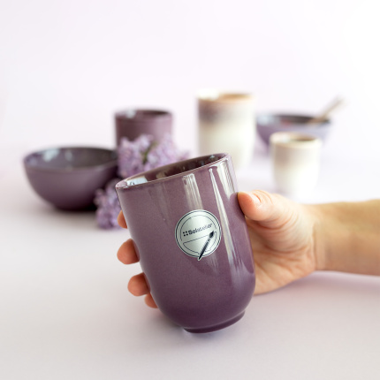 Tasse sans anse 300 ml | Gaya Solatelier Aubergine