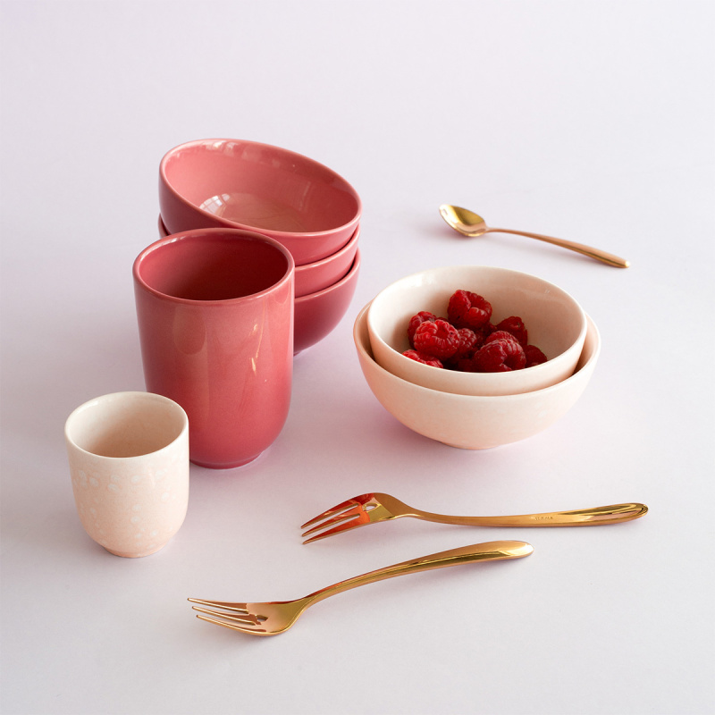 Bol ø 11 cm | Gaya Solatelier Rose Crystal