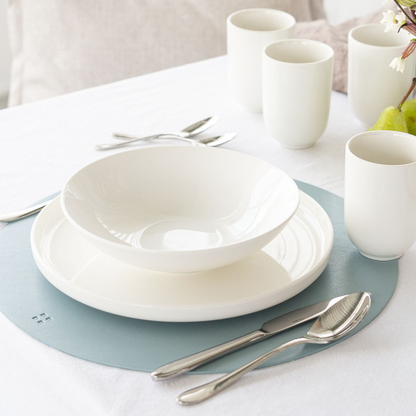 Set en porcelaine 16 pcs — Gaya Atelier blanc