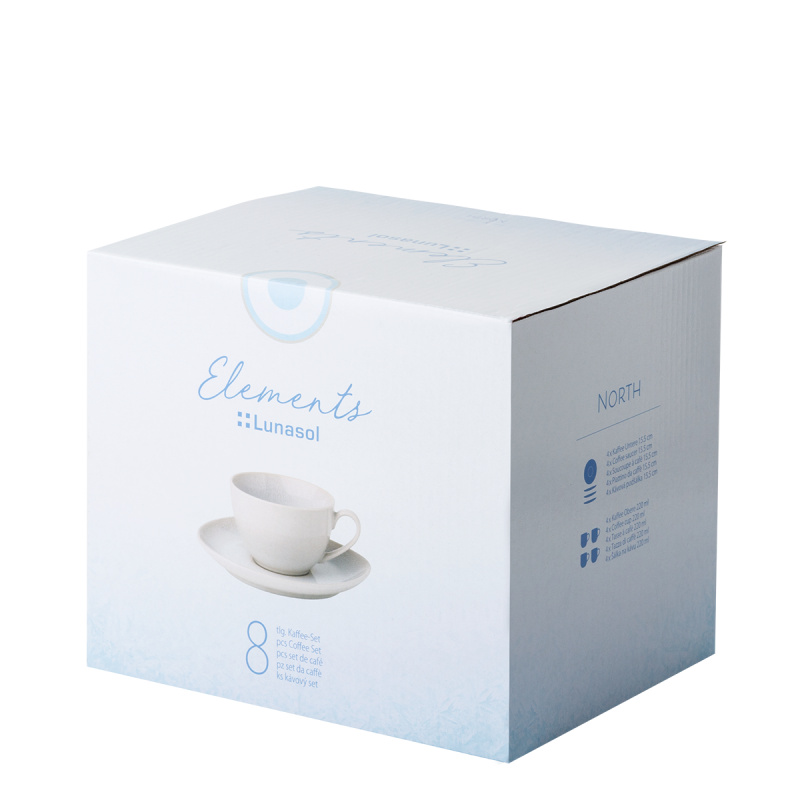 Service à café 8 pièces – Elements North Organic