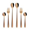 Set de couverts 6 pcs avec cœur – S-Line PVD Rose Gold