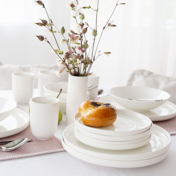 Set en porcelaine 16 pcs — Gaya Atelier blanc