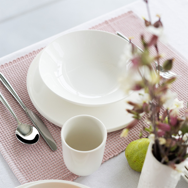 Set en porcelaine 16 pcs — Gaya Atelier blanc