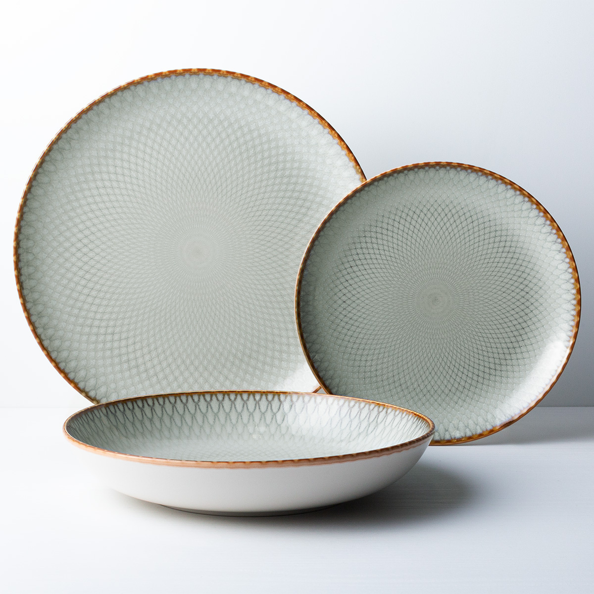 Assiette plate Coupe 27 cm lot de 4 - Elements Day Mandala
