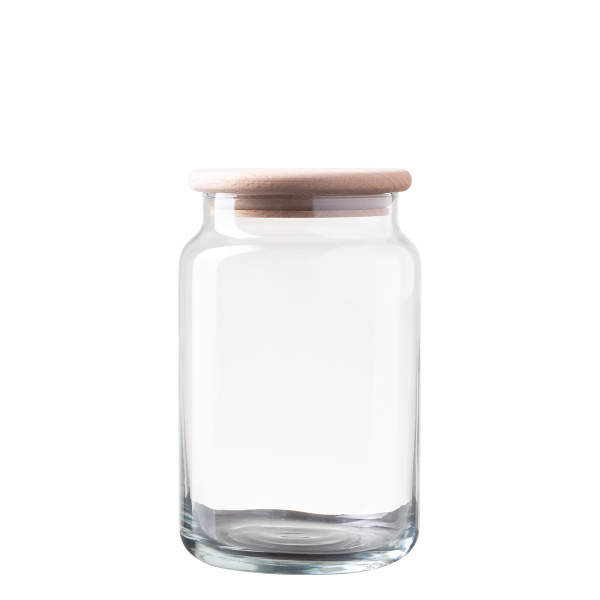 Récipient en verre avec couvercle 0,93 l | Basic Kitchen