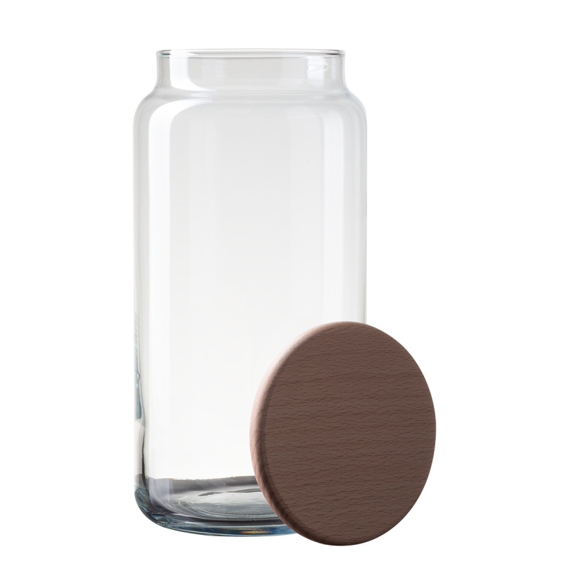Récipient en verre avec couvercle 1,3 l | Basic Kitchen Lunasol