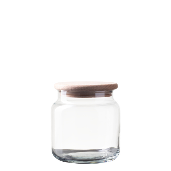 Récipient en verre avec couvercle 0,6 l | Basic Kitchen Lunasol