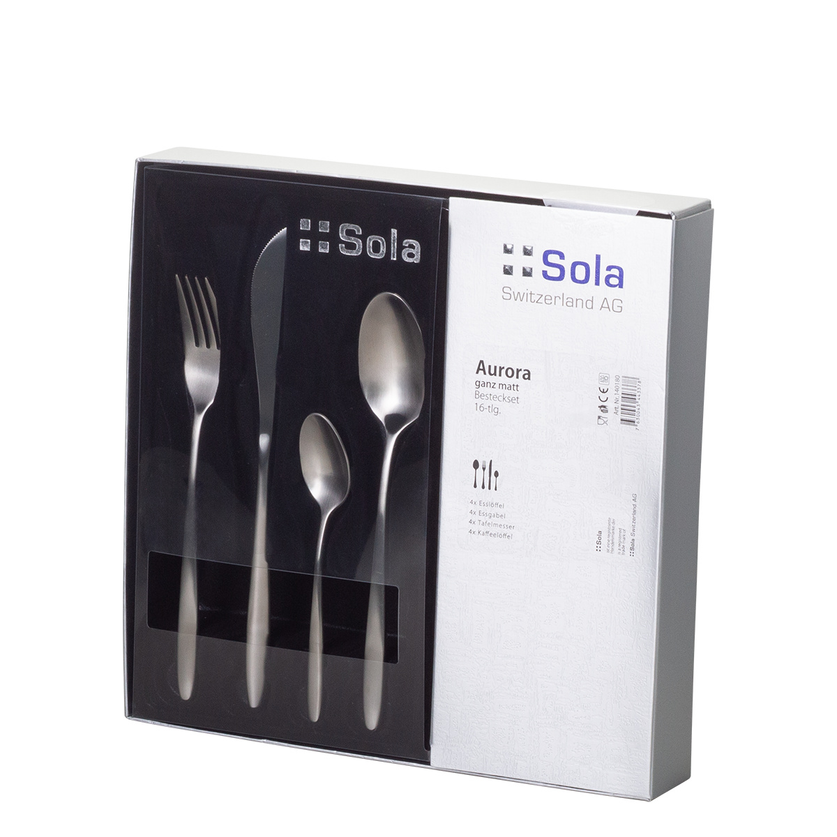 Set de couverts 16 pcs — Aurora mat