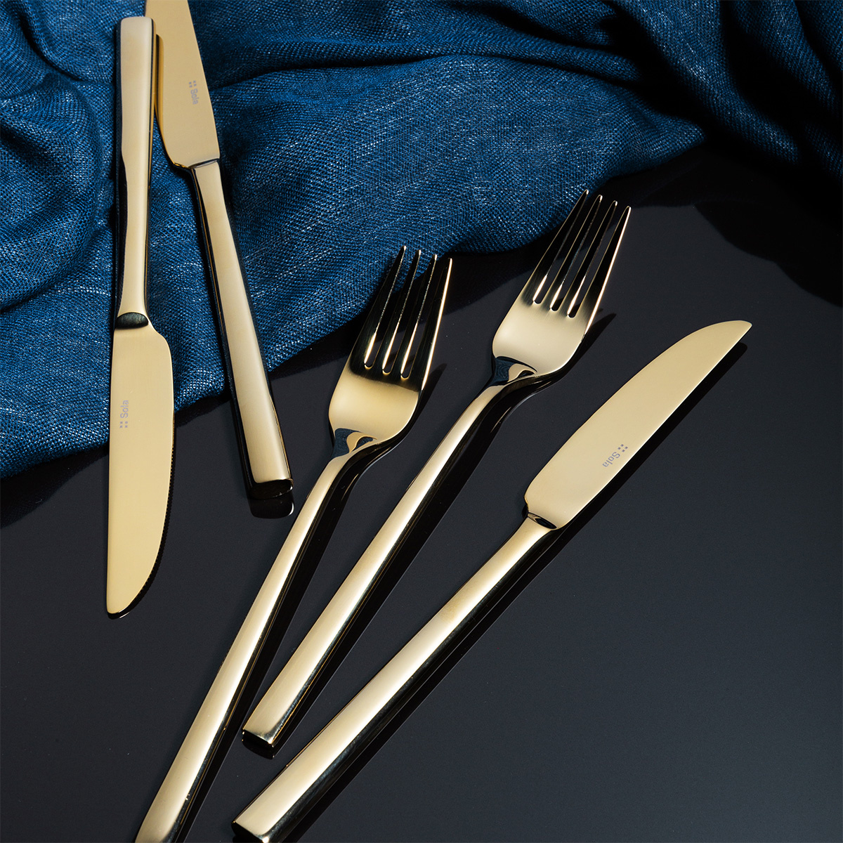 Ménagère 16 pièces – Living PVD Champagne polie