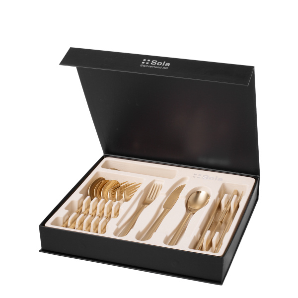 Ménagère 16 pièces – Living PVD Champagne polie