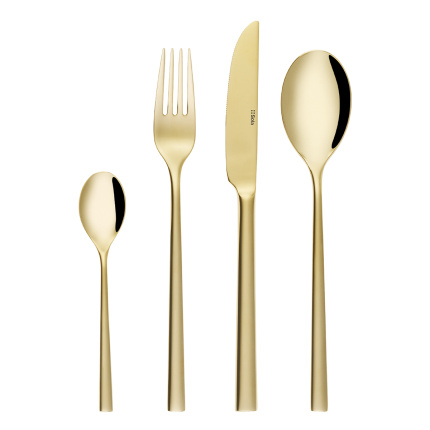 Ménagère 16 pièces – Living PVD Champagne polie