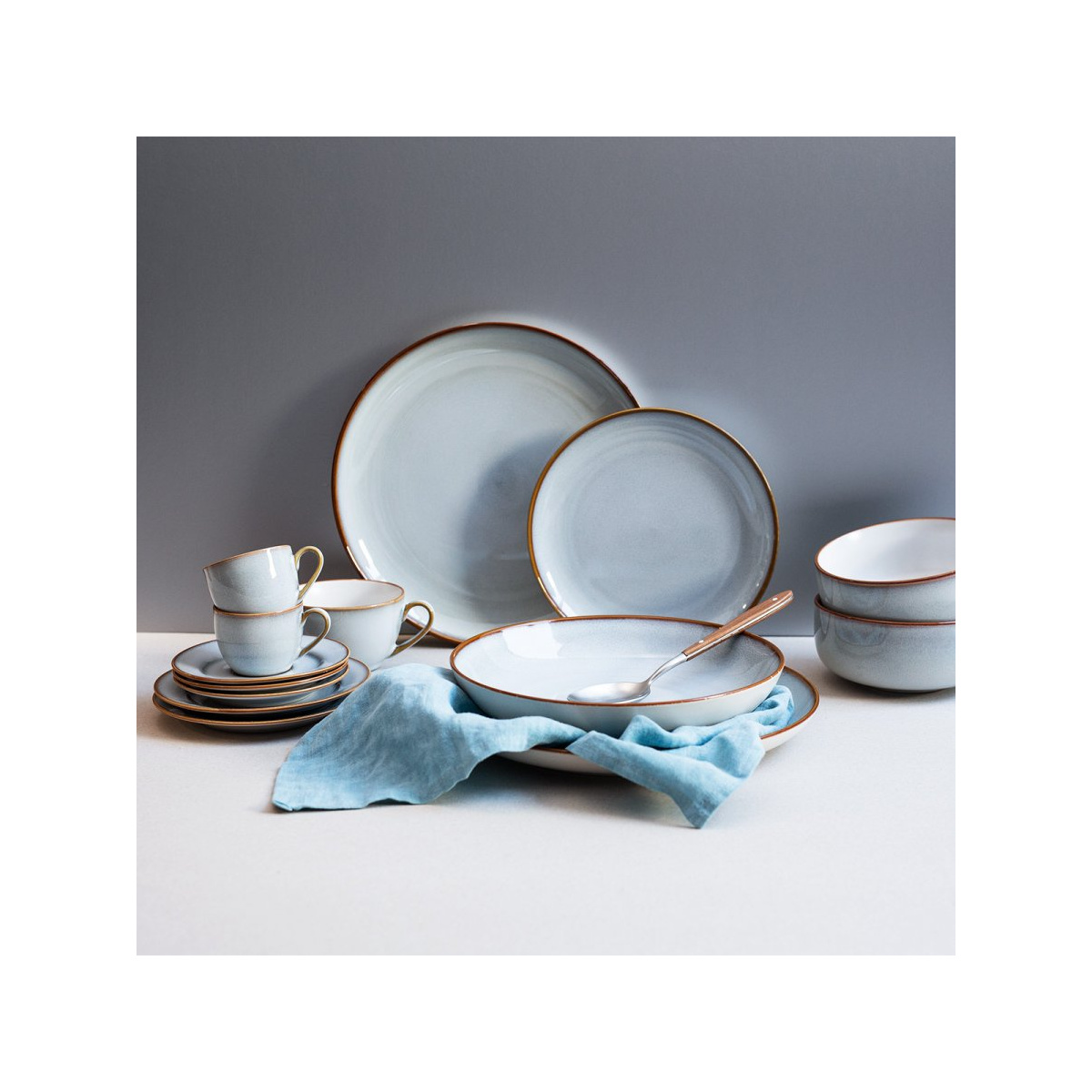 Set d'assiettes en céramique 12 pièces – Elements Day
