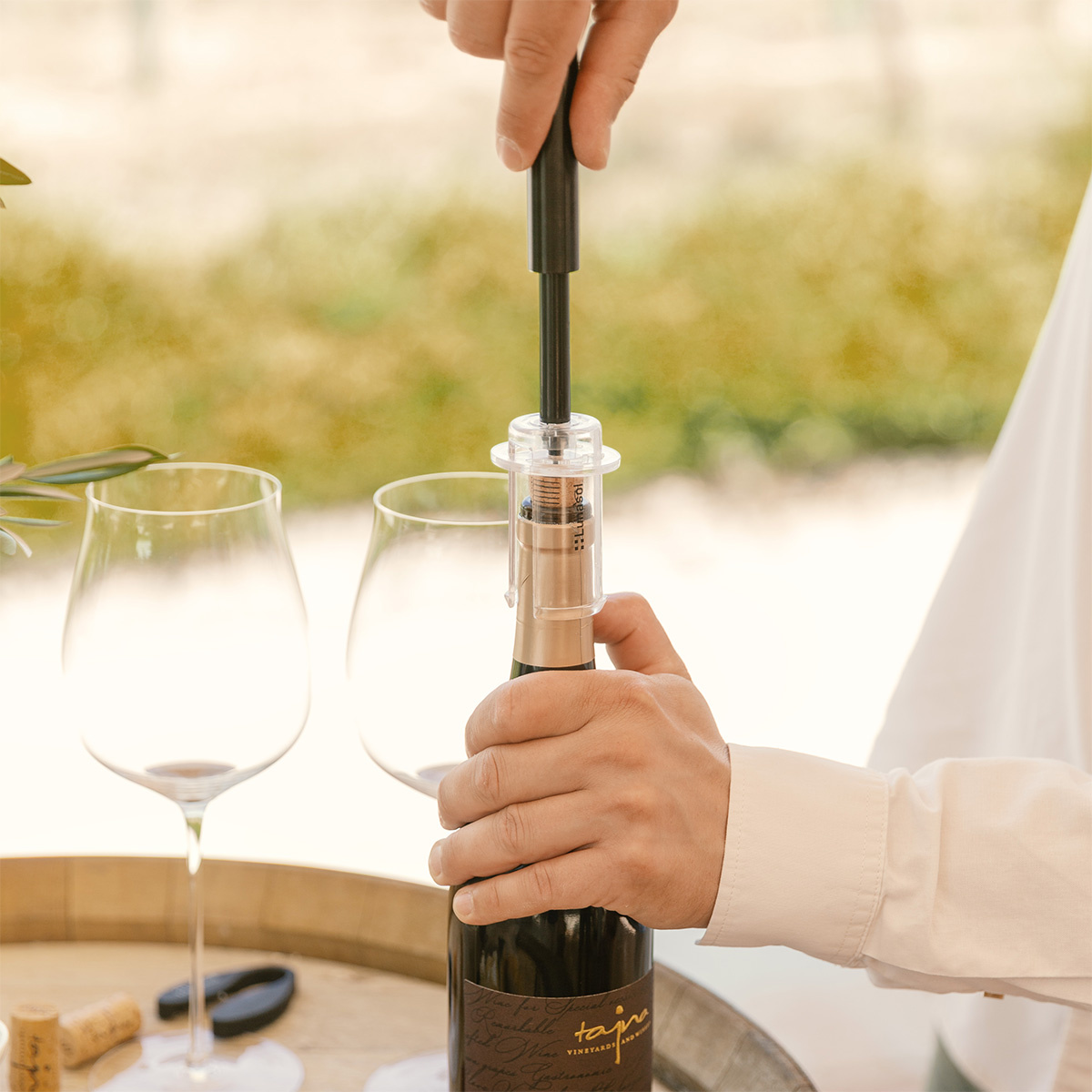 Tire-bouchon à pression | Lunasol