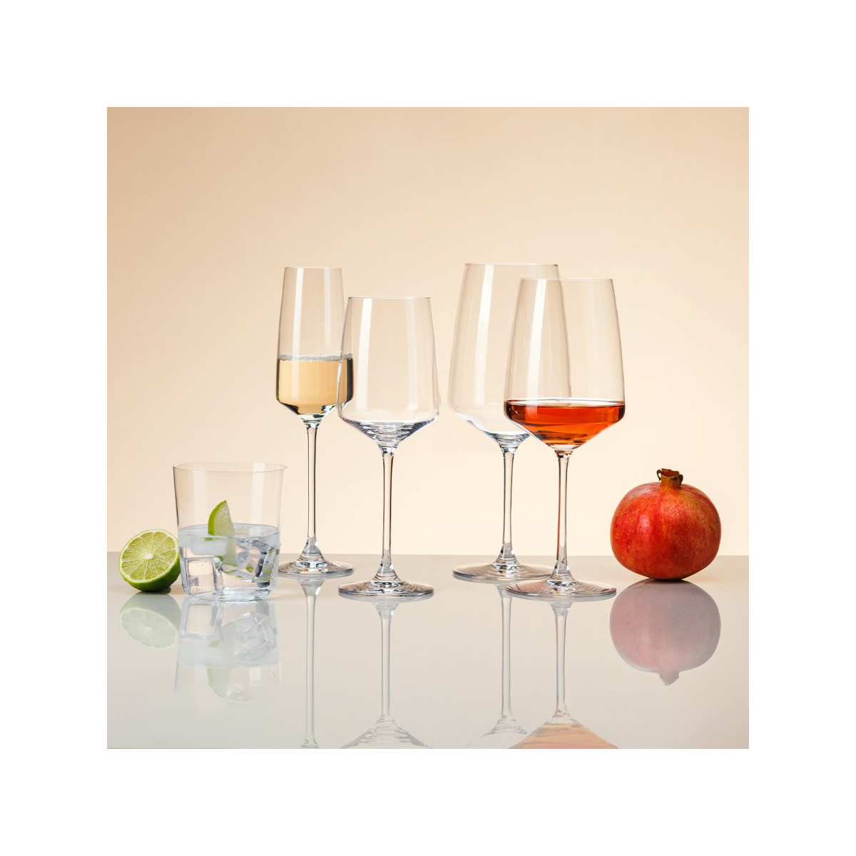 Verres à vin 810 ml lot de 4 - 21st Glas Lunasol META Glass