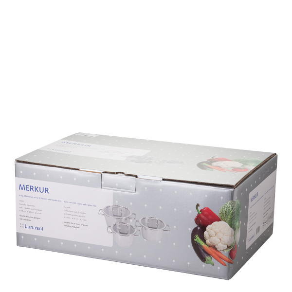 Set de casseroles 6 pièces - Merkur Lunasol