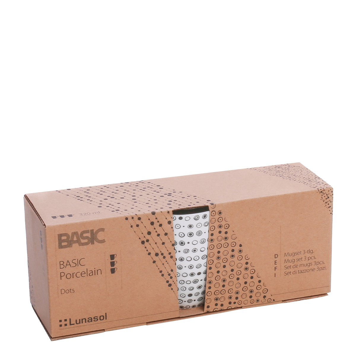Set de tasses 3 pièces - Basic Dots