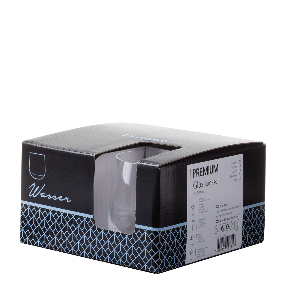 Verres Tumbler 300 ml set de 4 - Premium Glas Optima