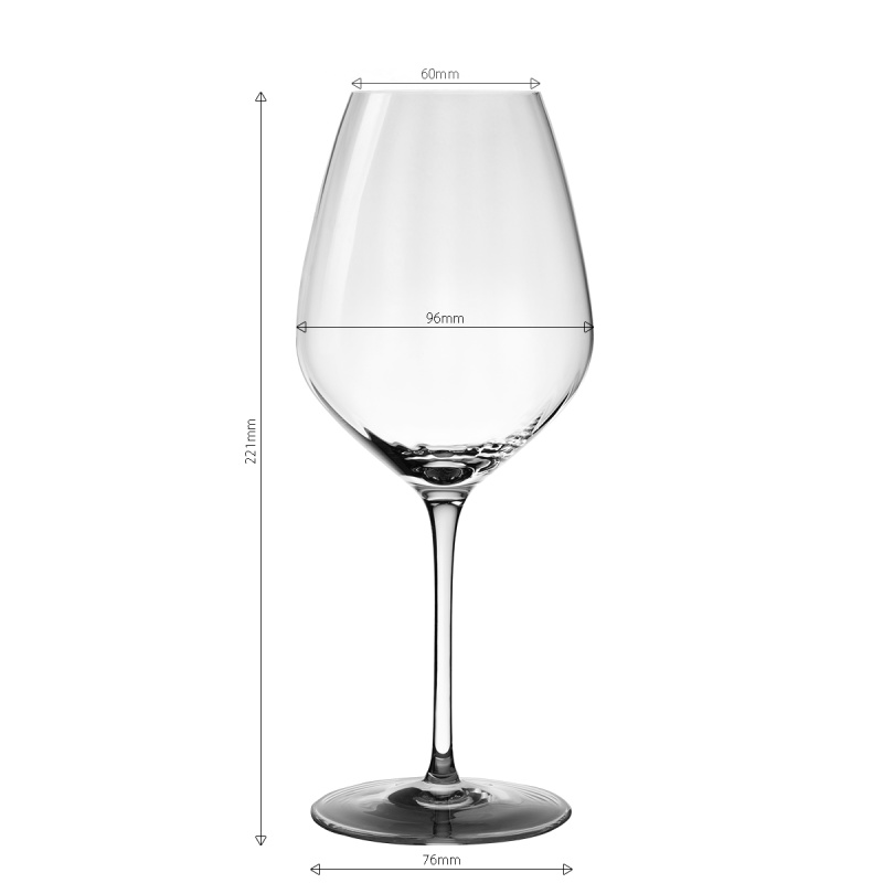 Verres à vin rouge 570 ml lot de 6 - Optima Line Glas Lunasol