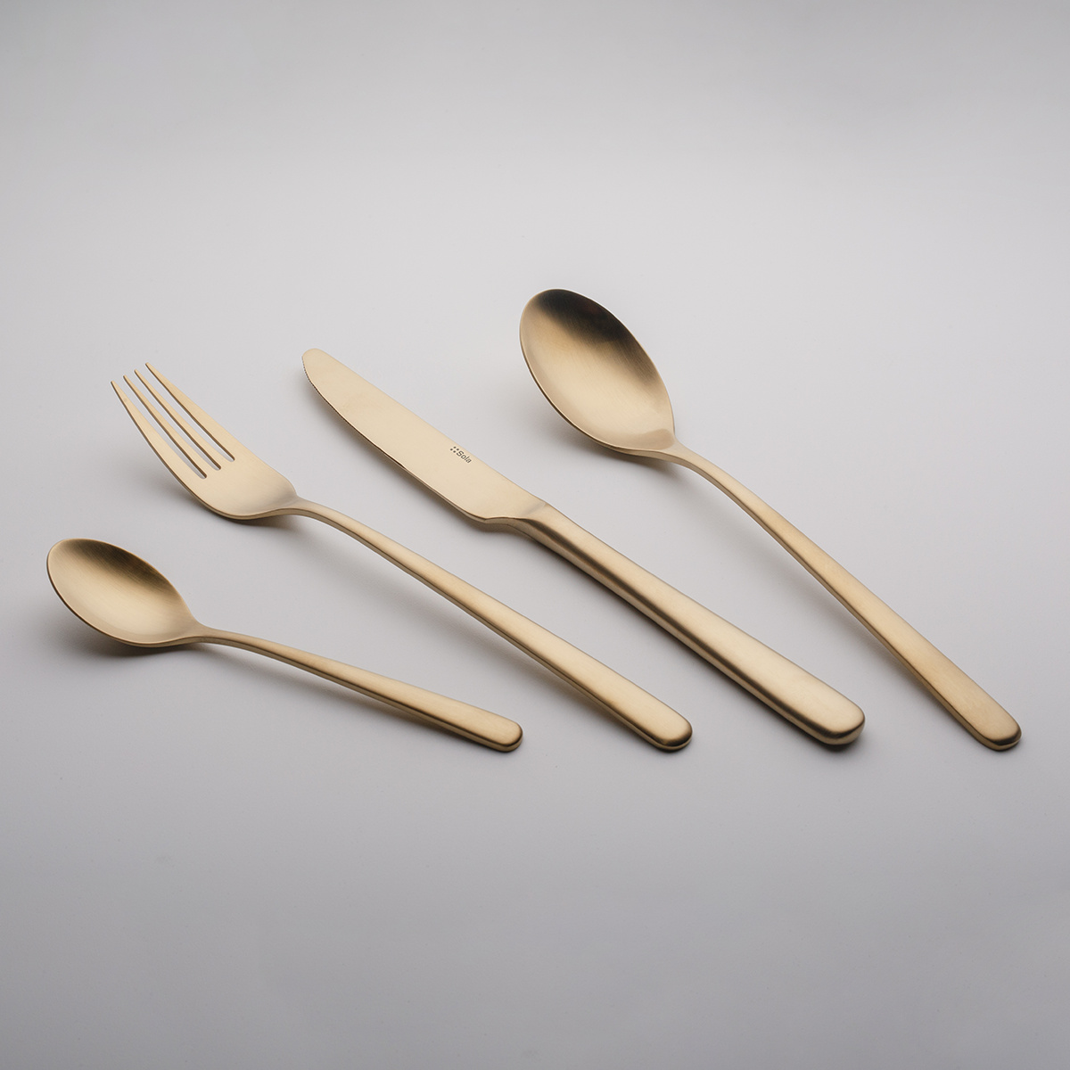 Set de couverts 24 pcs – Salamanca PVD Champagne entièrement mat