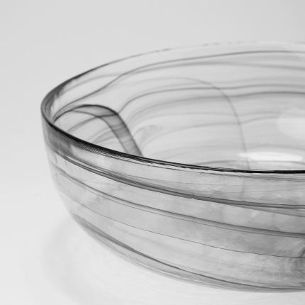 Bol noir 21 cm - Elements Glass