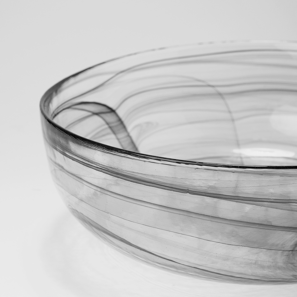 Bol noir 21 cm - Elements Glass