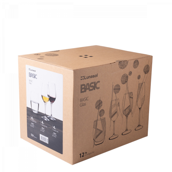 Set de démarrage de verres pour la maison 12 pcs - BASIC Glas Lunasol