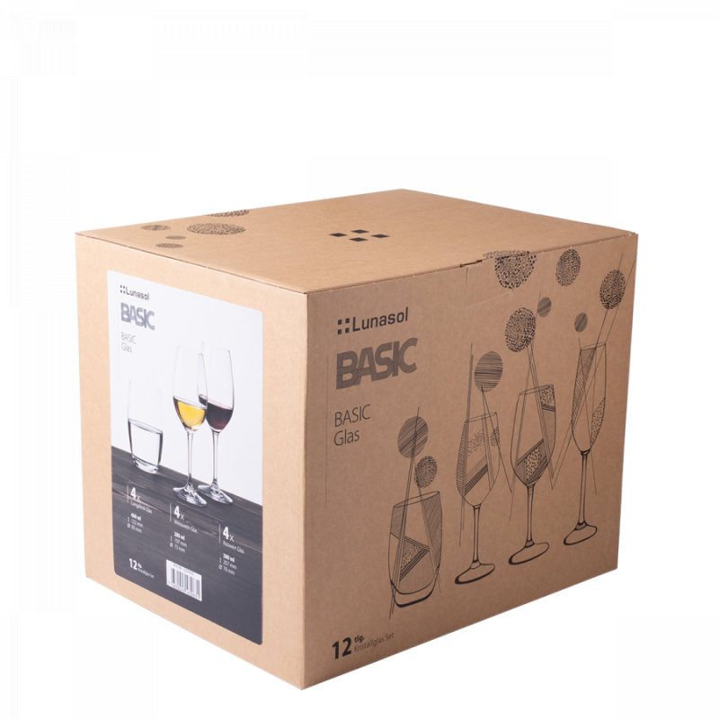 Set de démarrage de verres pour la maison 12 pcs - BASIC Glas Lunasol