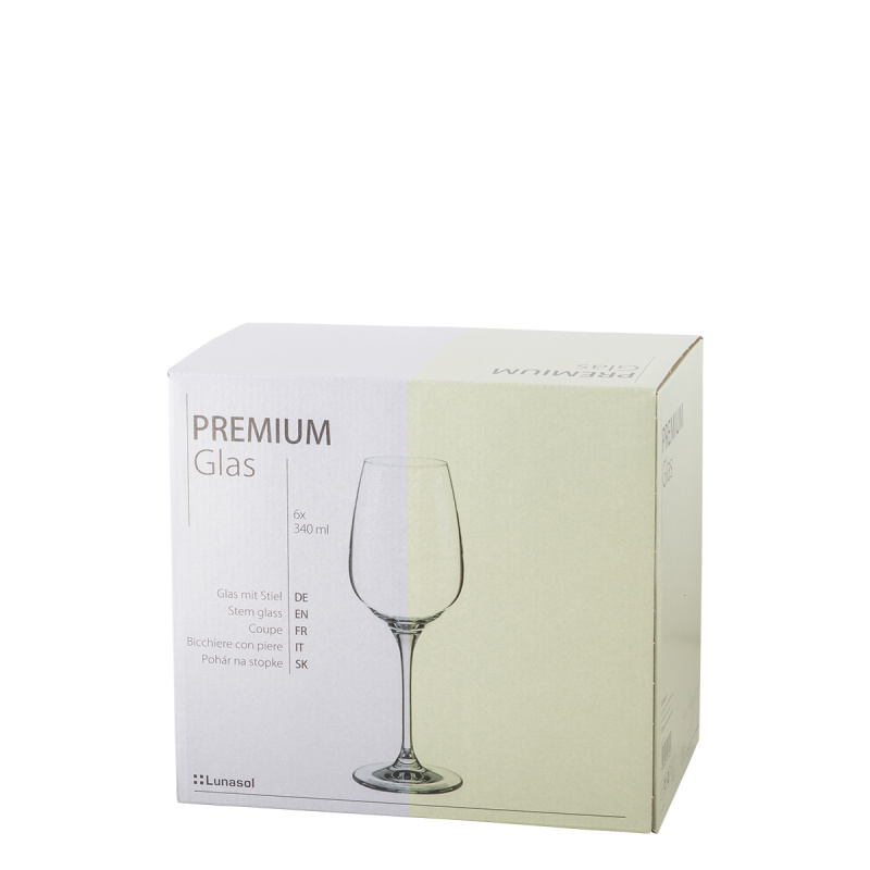 Verres Sauvignon blanc 340 ml set de 6 pièces - Premium Glas Crystal