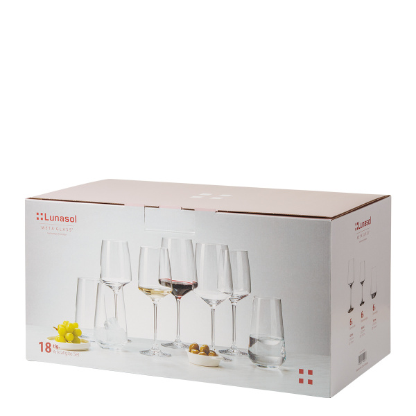 Set de démarrage de verres pour la maison 18 pcs - 21st CENTURY Glas Lunasol