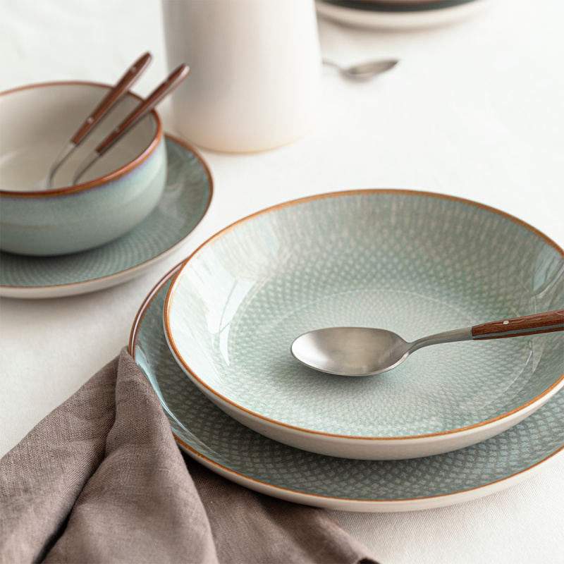 Assiette creuse Coupe 23 cm set de 4 - Elements Day Mandala