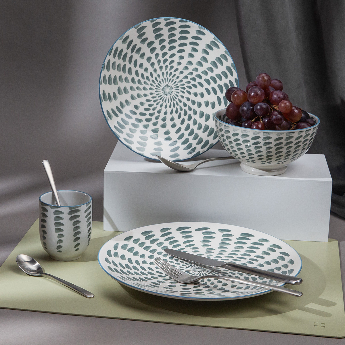 Assiette plate 21,3 cm – Elements Asia Water